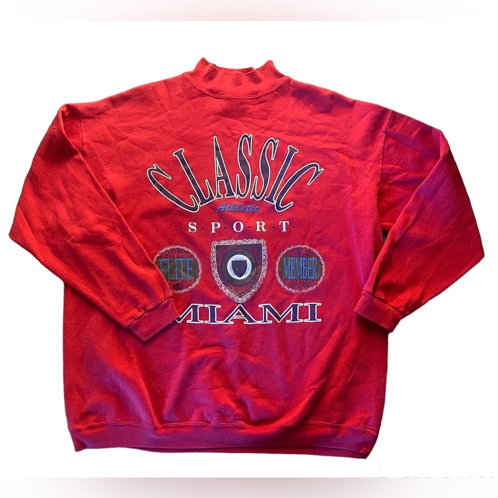 Vintage Ross Sportswear Crew Neck Sweater in Red
